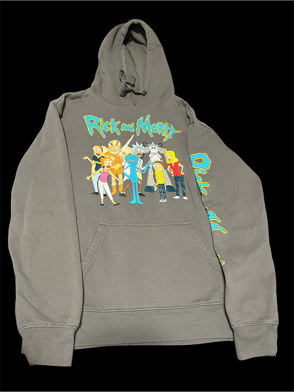 Graphic Crewneck Hoodie - Grey